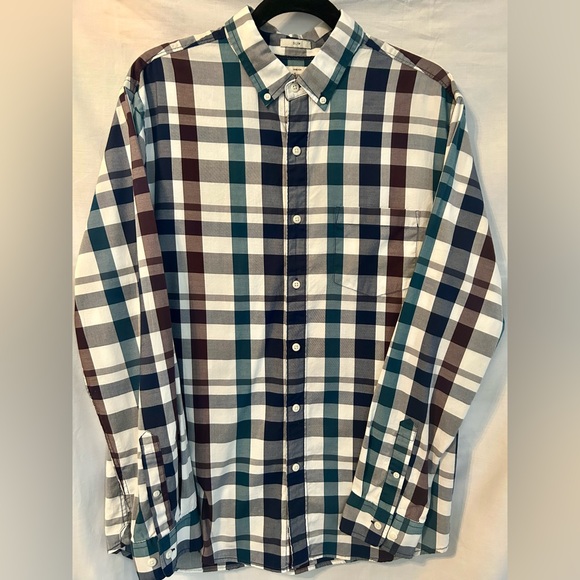 Hawker Rye Other - Casual Blue and Black Button Down Shirt with Classic Pattern